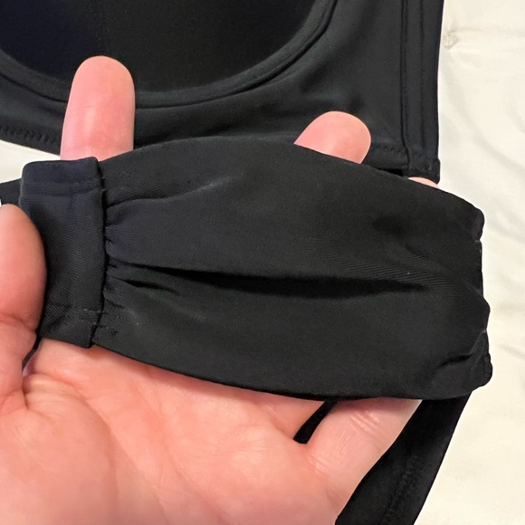 NWT Old Navy Convertible Halter Top Bathing Suit (Black; size XL) - Picture 3 of 10